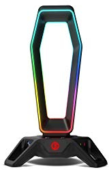 Ozone Gaming Gear Support pour Casques, Son 7.1, RGB, USB 3.0, Noir