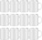TANGLONG Tazas de sublimación en blanco, tazas para sublimación, tazas de sublimación de cerámica blanca, tazas a granel para café, té, latte, sopa, leche, cacao caliente, 325 ml, juego de 12
