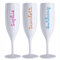 Personalised Champagne Love Flute Glass TV Any Name Font Colours Wine Cocktail Prosecco Gift (Blue)