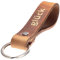 ELBERCRAFT® Schlüsselanhänger Leder GLÜCK der Schlüssel Organizer für deine Schlüsseltasche keychain made in Germany braun Gravur gold