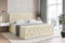 ALTDECOR Boxspringbett mit Matratze und Lattenrost, Boxbett, Fußteil, Topper, Polsterbett mit Bettkasten, Bett mit Stauraum H3-Matratze, Doppelbett, Springboxbett - Amay - 200x200 - Beige Monolith 04
