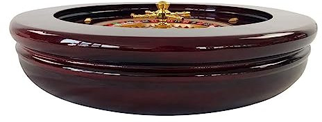MObyat 50,8 cm Holz-Roulette-Rollen-Set, Plattenspieler, Freizeittisch, Spiele, Casino-Qualität, Präzisionslager, Roulette für einen Spieleabend zu Hause