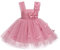 FYMNSI Robe de princesse pour bébé fille - Robe de baptême - Papillon - Robe festive de mariage - Robe de princesse en tulle - Robe de soirée, Rose foncé, 2-3 ans