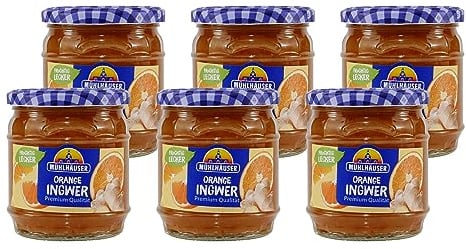 Mühlhäuser Orange-Ingwer Konfitüre (8 x 0,45 Kg)