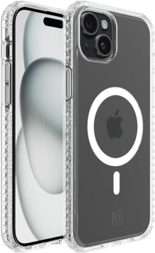 Incipio Grip Apple MagSafe Hülle für iPhone 15, iPhone 14 & iPhone 13 - Magnetische Handyhülle mit 4.3 m Fallschutz, kratzfest + 5G & kabelloses Laden - Hergestellt aus recycelten Materialien (klar)