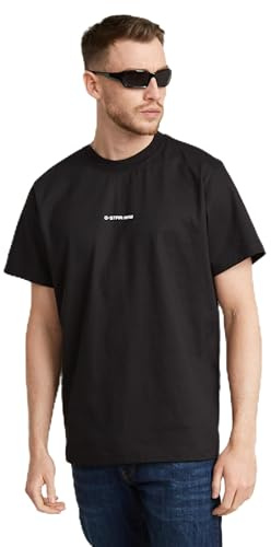 G-Star Herren Center Chest Logo Loose R T T-Shirt, Schwarz (Dk Black D25677-c336-6484), S