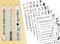 Sugeru® 6 X DIN A5 kerzenfolie(200+Muster), Kerzentattoo Wassertransferdruck | Wasserschiebefolie kerzen dekorieren| kerzenaufkleber sticker | Lieblings Person,Valentinstag (Katze)