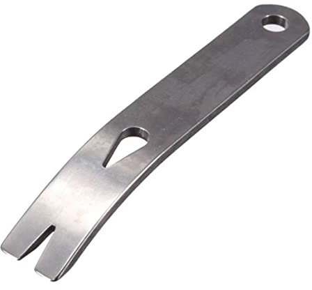 Yeory Petit Levier de Poche, Pied de biche Portable en Acier Inoxydable, Mini Pied de biche à manivelle, Pied de biche Multifonctionnel, Mini Pied de biche