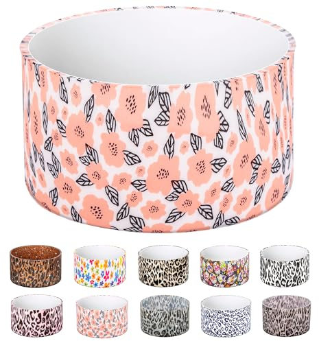 Silicone Boot for Stanley Quencher Tumbler 20/30/40 oz & Stanley IceFlow 20/30oz,Owala 24/40 oz, Cup Boot Sleeve 40oz Bottom Protector for Bottom Size 2.8-2.95 Cups & Bottles BPA-Free(Spring Flowers)