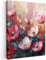 MuchoWow© Bild auf Leinwand 60x80 cm Schlafzimmer Bilder Badezimmer Wand Deko Wohnzimmer Modern Wanddeko Bilderwand Geschenk Mohnblumen - Rosa - Blumen - Botanisch - Kunst