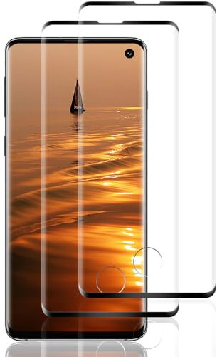Beukei 2 Stück Panzer Schutz Glas für Samsung Galaxy S10, Handy Schutzfolie Panzer,[9H Härte][HD Klare][Blasenfrei][Anti-Kratzen] Panzerfolie
