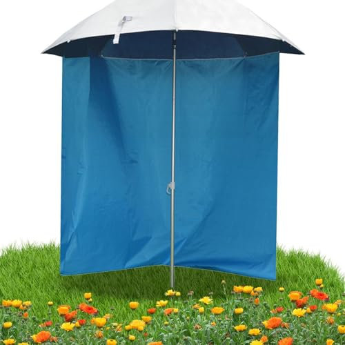 Generisch Tessuto per ombrellone portatile, tessuto per ombrellone da pesca, surround, design a mezza circonferenza, telo impermeabile per protezione da sole e pioggia, 2,64 metri, Siehe