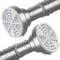 Shower Curtain Rod, Stainless Steel Extendable Shower Curtain Pole Tension Rods for Curtain No Drilling Shower Curtain Rail Net Curtain Poles for Bathroom Window Closet Kitchen Wardrobe 160-270cm