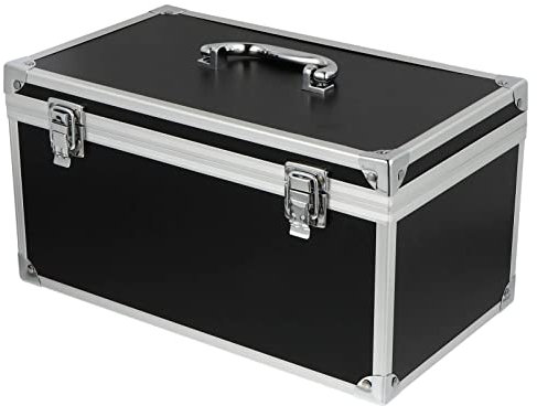 UKCOCO Caja De Herramientas De Aleación De Aluminio Multifuncional Protección De Maletín Portátil Para Herramientas y Equipos Diseño Resistente y Duradero Incluye Inserciones Para