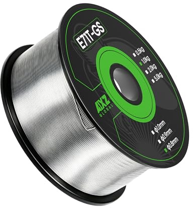 Flux Core Welding Wire, E71T-GS 0.8mm Diameter 1kg Gasless MIG Wire Spool with Low Splatter for Outdoor, All Position Gas Free Welding