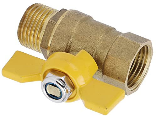Robinet à Gaz en Laiton épais, Robinet à Bille, Accessoire de Plomberie Pneumatique pour Gaz de Charbon, Gaz Naturel