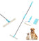 Beowanzk Carpet Brush - Pet Hair Removal Tool with Mini Scraper and Handle, Removes Pet Hair from Carpet, Mat and Couch (Blue)