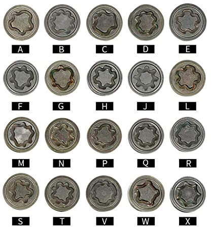CXVFY Auto Reifen Anti-Diebstahl Schraube Schlüssel Hülse Entfernung Werkzeug Steckschlüssel Demontage Werkzeuge Kompatibel Mit A3 A4 A6 Q5 q7 Q3 A5(1pcs G)