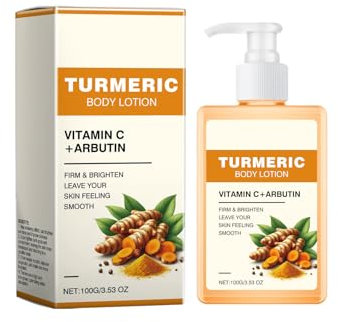 Lotion Corporelle Au Curcuma, Vitamin C Turmeric Body Lotion,Hydratation En Profondeur,RéParer La Peau SèChe - Lotion De Traitement Du Corps Au Curcuma Pour Une Peau Lisse, Nourrie Et HydratéE
