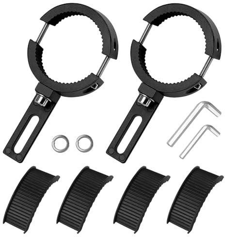 iKALULA 2 Stück Arbeitsleuchten Halterung Universal 38-60mm, Verstellbare Motorrad-Scheinwerferhalterung, Halterungen für Motorrad-Scheinwerfer für Motorräder Geländewagen, ATVs, UTVs, LKWs