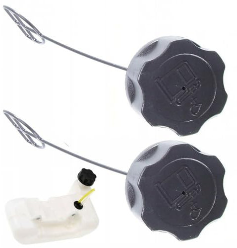 DEMULAX 2pc Multi-Fuel Benzin Tankdeckel, for FUXTEC, Güde Rotfuchs, for Zi Pper, benzintank Strimmer Trimmer Kraftstoff Tankdeckel Ersatz Zubehör Kraftstofftankabdeckung für Kettensäge