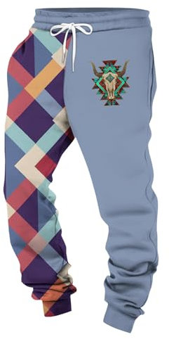 KONG JIMFAN Jogginghose Herren Jogging Hosen Männer Baggy Jogginghose Herren Jogginghose Herren Baggy Sport Hose Herren Cordhose Herren Sporthose Herren Jogginghose Yogahose Herren(#B Blue,XL)