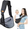 Fascia per Marsupio Regolabile, Fascia Neonato Multifunzionale, Marsupio Laterale per Neonati, Fascia Laterale Porta Bambino Ergonomico, Fascia per Neonati Traspirante, per 3-36 Mesi, Fino a 20kg