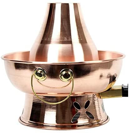 fondue, Chinesischer traditioneller Hotpot, Hot Pot, mongolischer Hot Pot, Hot Pot aus reinem Kupfer, Hot Pot, sofort gekochtes Hammelfleisch, verdicktes Kupfer(34cm)