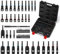 CASOMAN 55-Piece Magnetic Nut Driver Set for Impact Drill, Deep & Shallow, Metric & SAE, Includes Screwdriver Bits, Bit Extension Bar, Socket Adapters & Wing Nut Driver