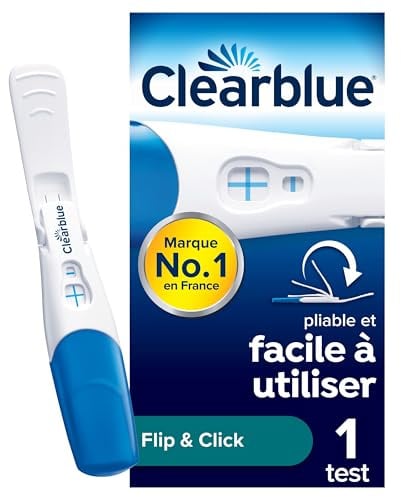 Test de grossesse Clearblue Flip & Click, 1 | test de grossesse, test de grossesse précoce, test grossesse, test grossesse precoce, test de grossesse clearblue