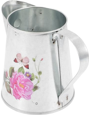 Holibanna Metall-blumenkübel Rustikal Aus Eisen Für Zuhause Balkon Wohnzimmer Dekorative Blumenvase Langlebig Und Haltbar