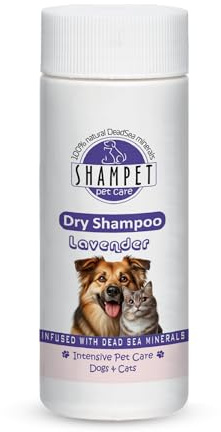 Shampet Trockenshampoo für Hund & Katze 100g – Sanftes reinigendes Pulver ohne Wasser, mit angenehmem Duft, entfernt Schmutz & überschüssigen Talg, einfache Anwendung für gepflegtes Fell