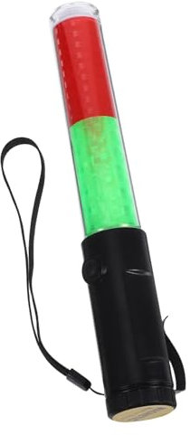 HOMSFOU Jubelnder Leuchtstab Led-sicherheitslichtstab Mit Handschlaufe Und Magnethaken Für Verkehrskontrolle Und Outdoor-camping Batterien Nicht Enthalten