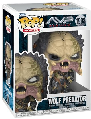 Funko Pop! Movies: Aliens vs. Predator Requiem - Wolf Predator - 1 in 6 Chance of Receiving The Rare Chase Variant - Styles May Vary - Figura de Vinilo Coleccionable - Idea de Regalo