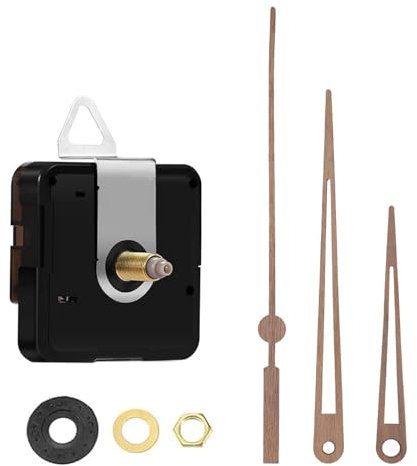Trufolxiaz Wanduhr Reparaturkits Stille Uhr Bewegung Mechanismus Mit Mehreren Wellenlänge Holzkakt Hände Uhr Mischung Stille Uhr Bewegung