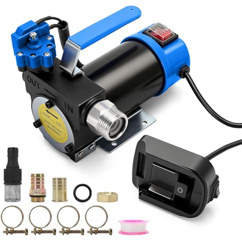 Dieselpumpe Kompatibel mit Makita 18V Akku Elektrische Kraftstoffpumpe | Akku Heizölpumpe mit 40-45 L/min Förderleistung, automatische Start-Stopp-Funktion, tragbar, ohne Batterie und Ladegerät