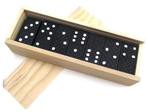 Ram® 28 PCS Double Six Classic Domino Game Retro Kids Adults Dominoes Game In Wooden Box