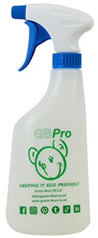 GBPro Spray Bottle/Container (600ml+) Handy Dispenser (+% Dilution Markings) (Blue)