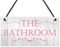 RED OCEAN Bathroom Contemporary Plastic Decorative Hanging Plaque Wall Door Toilet Sign