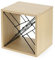 Compactor MACON Cubo Porta Vino in Acciaio e Compensato collezione NATURE, 36x30x36.5(h) cm, Colore Naturale