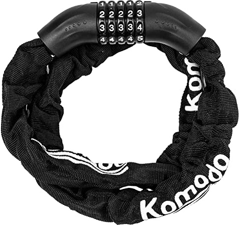 KOMODO 5 Digit BICYCLE CHAIN LOCK 1.1m Metre Code Combination Bike Loop