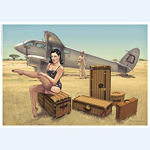 HUGAULT – Pin Up von Dita von Teese/Signiert – 21 x 29,7 cm Poster