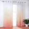 SCHOAL Gardinen mit Ösen Transparente Vorhänge Voile Fensterschal Modern Farbverlauf 1 Stück BxH 140x245cm Orange