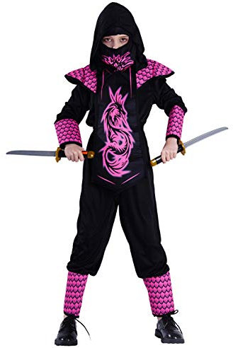 SEA HARE Déguisement Power Ninja Pour Fille (M:7-9 Ans)