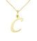 forme di Lucchetta Schmuck, Goldkette Damen 375 Echtgold, für Damen Kette mit Anhänger Buchstabe Initialen Namen A B C D E F G H I J K L M N O P Q R S T U V Y X Z aus 9 Karat Gelbgold – 45