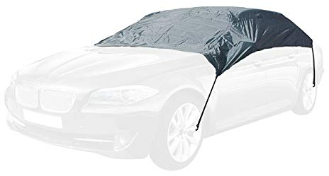 Halbgarage | Größe XS - XL | Winter geeignet | Nylon-, Polyestergewebe | Auto Abdeckung | Der ideale Schutz bei Kälte im Winter (XL)
