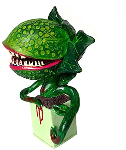 PRETYZOOM Halloween Tischdekoration Piranha Pflanze Figur Harz Ornament 6X3.5X2.7 Zoll Party Deko Für Garten Und Innenbereich