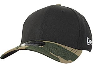New Era 3930 Blank 39Thirty Cap NE Basic BLANK Schwarz Camo, Size:L/XL