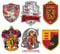 Harry Potter Gryffindor Sticker Pack Die Cut Vinyl Large Deluxe Stickers Variety Pack - Laptop, Water Bottle, Scrapbooking, Tablet, Skateboard, Indoor/Outdoor - Set