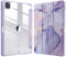 FINTIE Hybrid Hülle für iPad Pro 11 2022/2021 (3./4. Generation) mit Stifthalter - Stoßfeste Schutzhülle mit transparenter Hartschale auf der Rückseite für iPad Pro 11 2020/2018, Lila Marmor